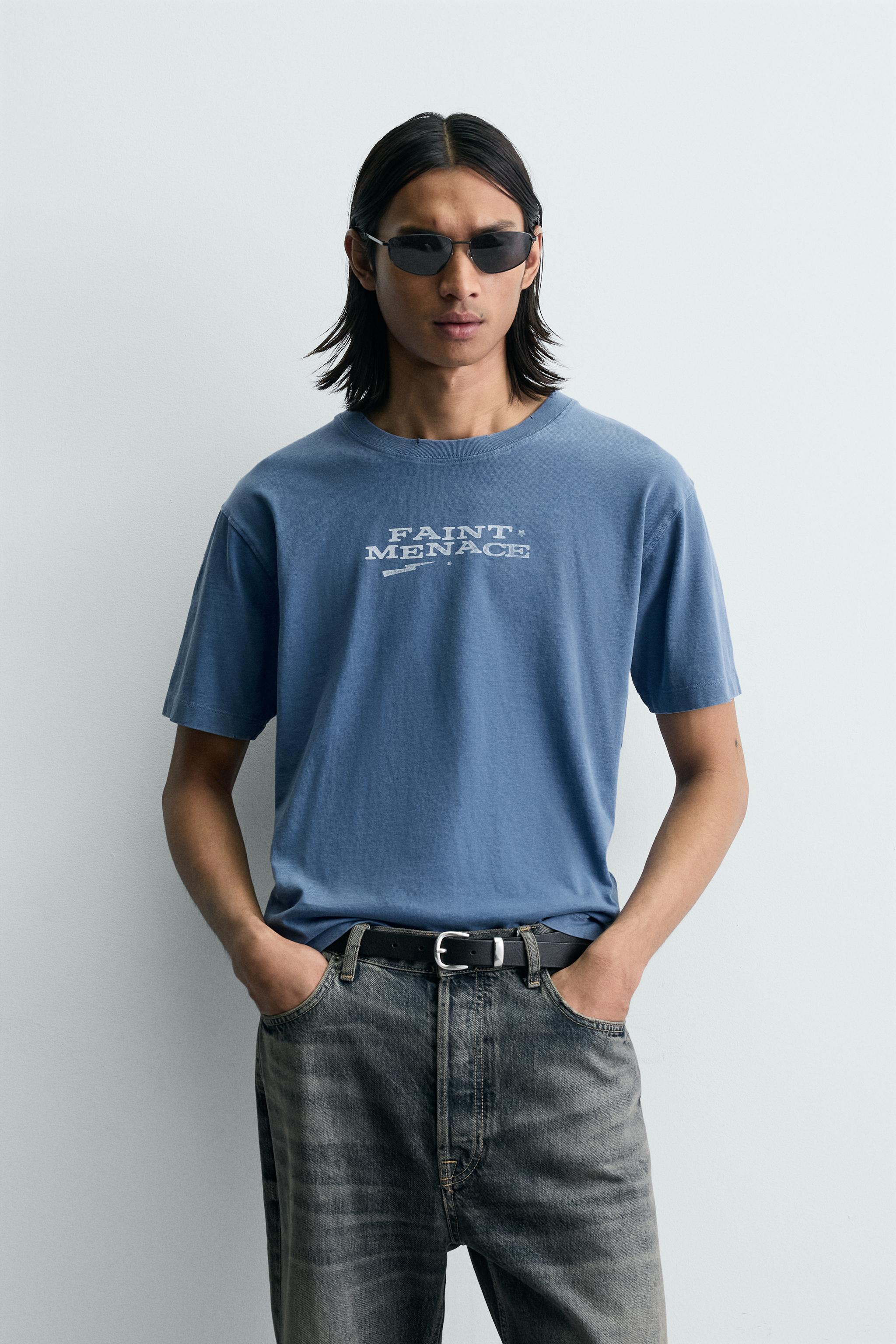 WASHED TEXT T-SHIRT